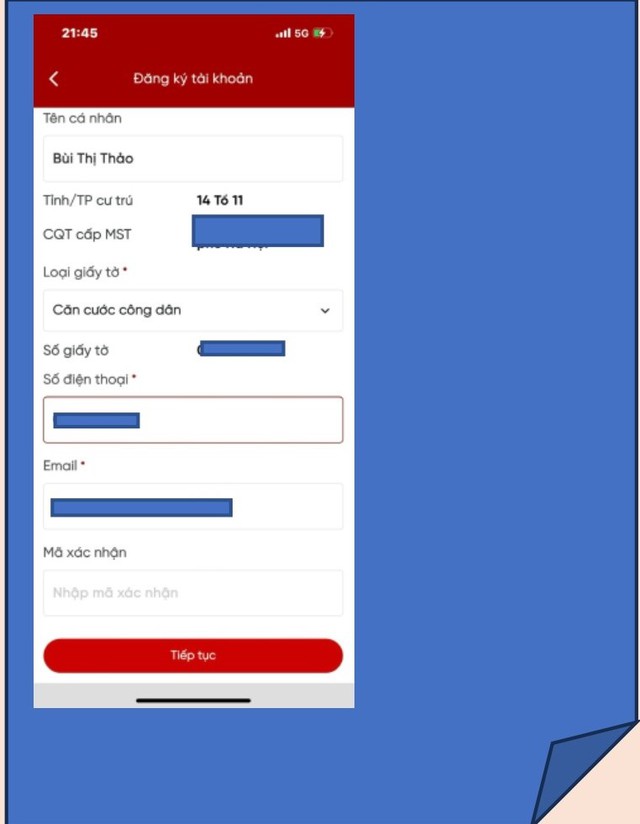 HƯỚNG DẪN ĐĂNG KÝ TÀI KHOẢN THUẾ - Ảnh 5.