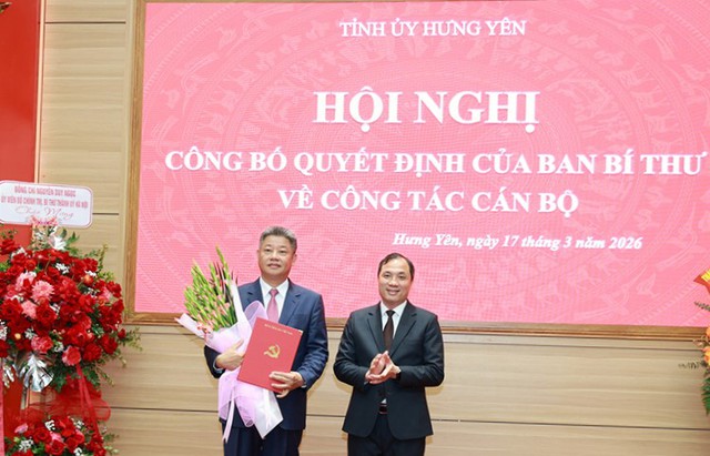 Ban Bí thư điều động, chỉ định đồng chí Nguyễn Mạnh Quyền giữ chức Phó Bí thư Tỉnh ủy Hưng Yên- Ảnh 1.