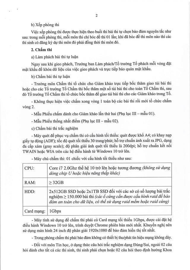 Công văn 1257/BGDĐT-QLCL: Hướng dẫn tổ chức Kỳ thi tốt nghiệp THPT 2026- Ảnh 2.