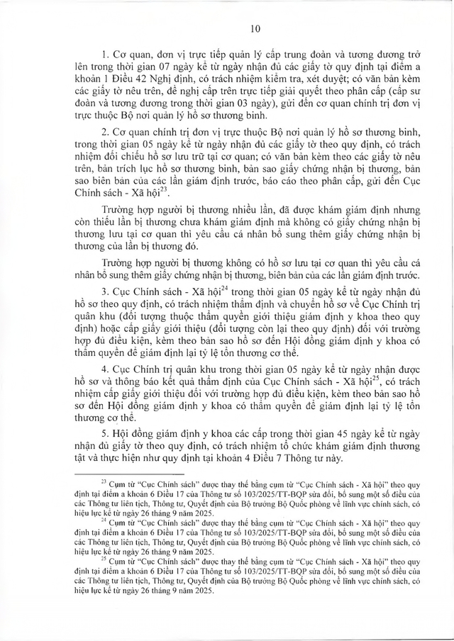 Quy trình công nhận, thực hiện chế độ ưu đãi với người có công thuộc trách nhiệm Bộ Quốc phòng- Ảnh 11.