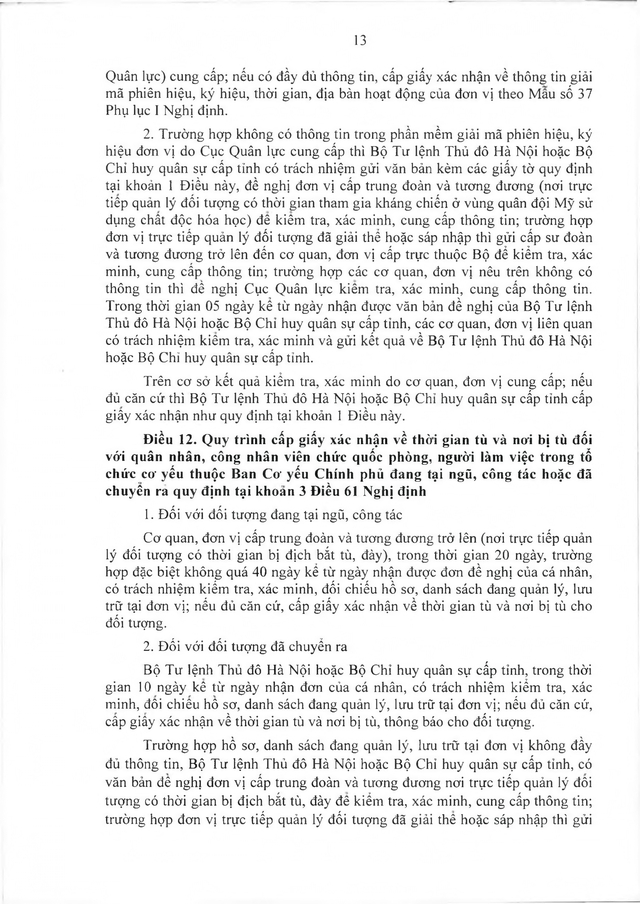 Quy trình công nhận, thực hiện chế độ ưu đãi với người có công thuộc trách nhiệm Bộ Quốc phòng- Ảnh 14.