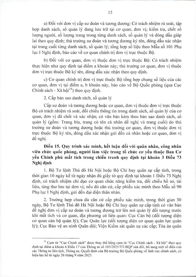Quy trình công nhận, thực hiện chế độ ưu đãi với người có công thuộc trách nhiệm Bộ Quốc phòng- Ảnh 16.