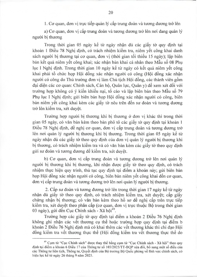 Quy trình công nhận, thực hiện chế độ ưu đãi với người có công thuộc trách nhiệm Bộ Quốc phòng- Ảnh 21.