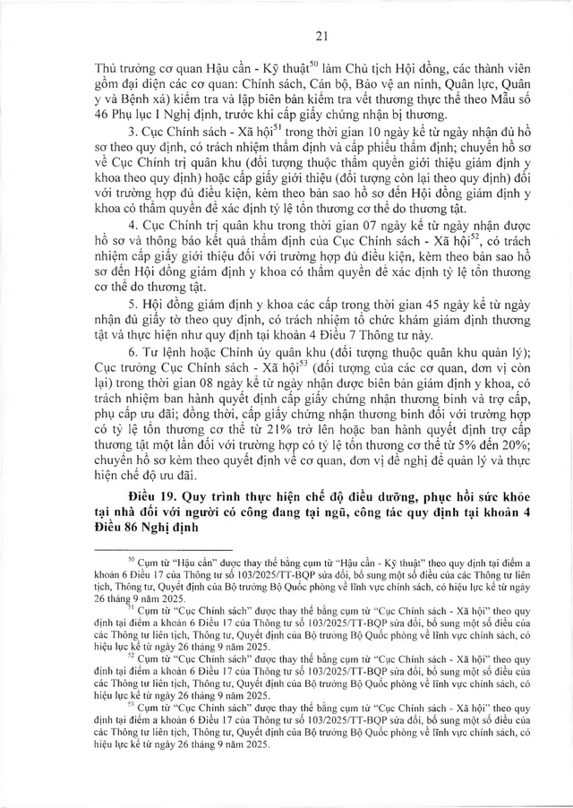 Quy trình công nhận, thực hiện chế độ ưu đãi với người có công thuộc trách nhiệm Bộ Quốc phòng- Ảnh 22.