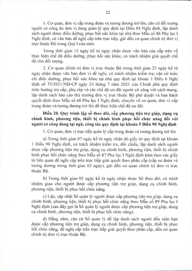 Quy trình công nhận, thực hiện chế độ ưu đãi với người có công thuộc trách nhiệm Bộ Quốc phòng- Ảnh 23.