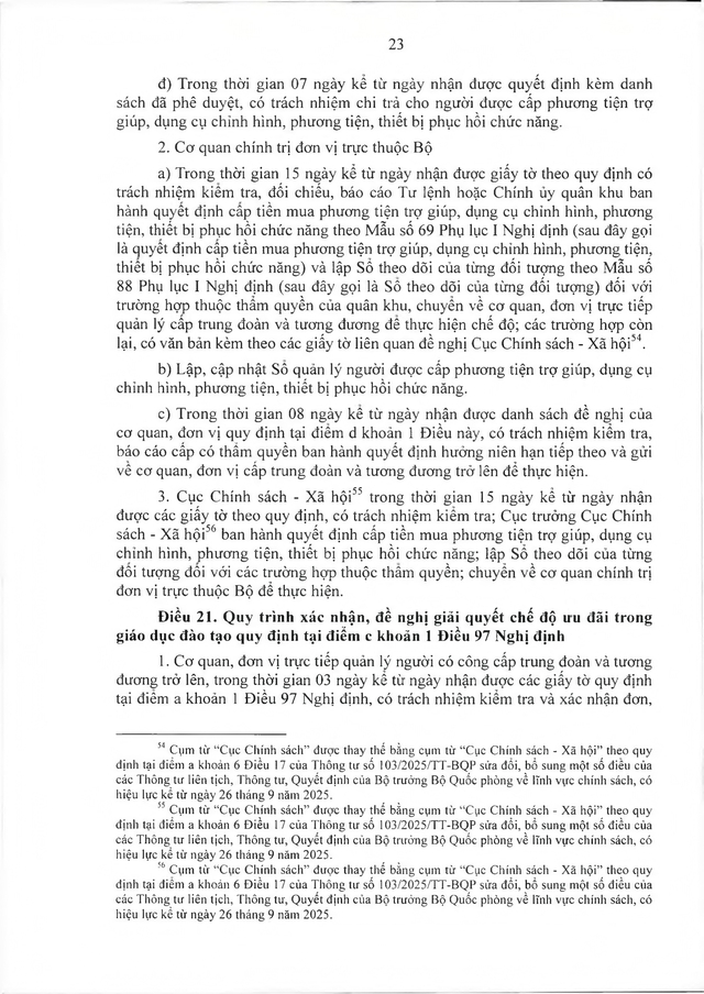 Quy trình công nhận, thực hiện chế độ ưu đãi với người có công thuộc trách nhiệm Bộ Quốc phòng- Ảnh 24.