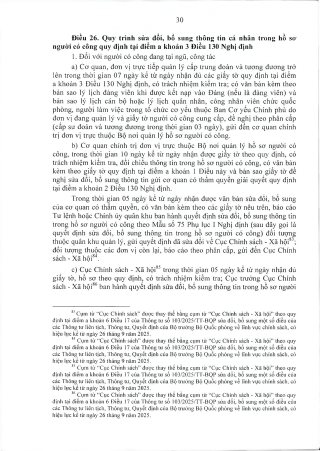 Quy trình công nhận, thực hiện chế độ ưu đãi với người có công thuộc trách nhiệm Bộ Quốc phòng- Ảnh 31.