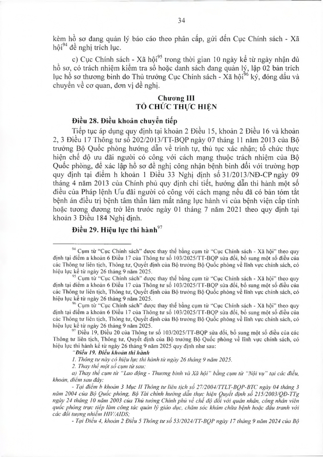 Quy trình công nhận, thực hiện chế độ ưu đãi với người có công thuộc trách nhiệm Bộ Quốc phòng- Ảnh 35.
