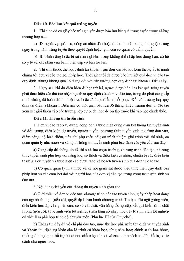 TOÀN VĂN: Quy chế TUYỂN SINH 2026 của Đại học Quốc gia Hà Nội- Ảnh 15. TOÀN VĂN: Quy chế TUYỂN SINH 2026 của Đại học Quốc gia Hà Nội- Ảnh 15.