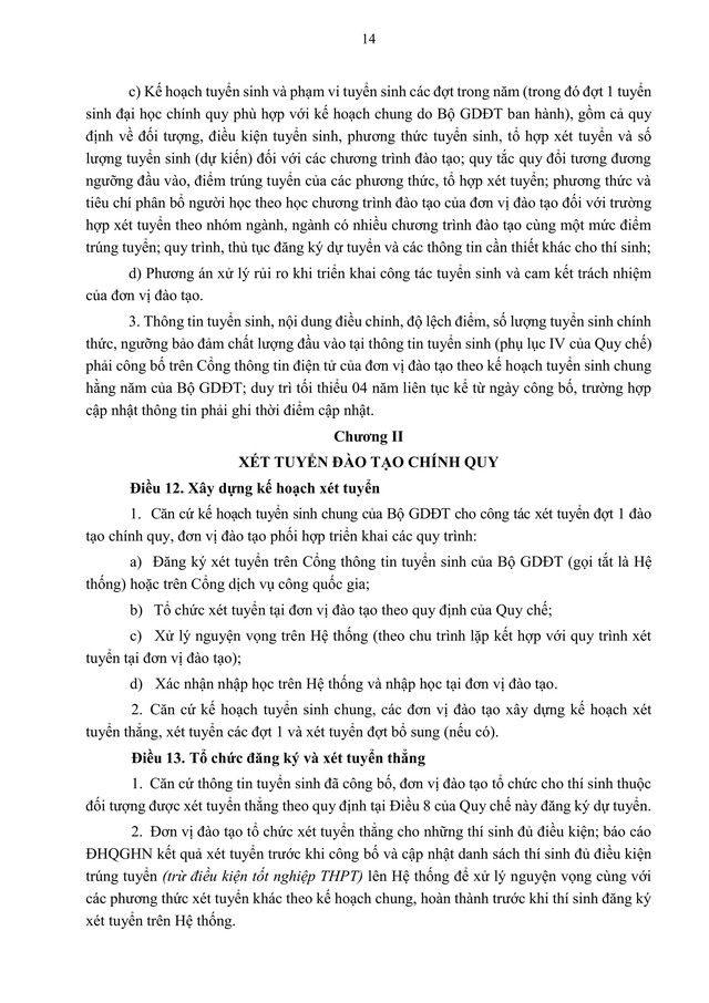 TOÀN VĂN: Quy chế TUYỂN SINH 2026 của Đại học Quốc gia Hà Nội- Ảnh 16. TOÀN VĂN: Quy chế TUYỂN SINH 2026 của Đại học Quốc gia Hà Nội- Ảnh 16.