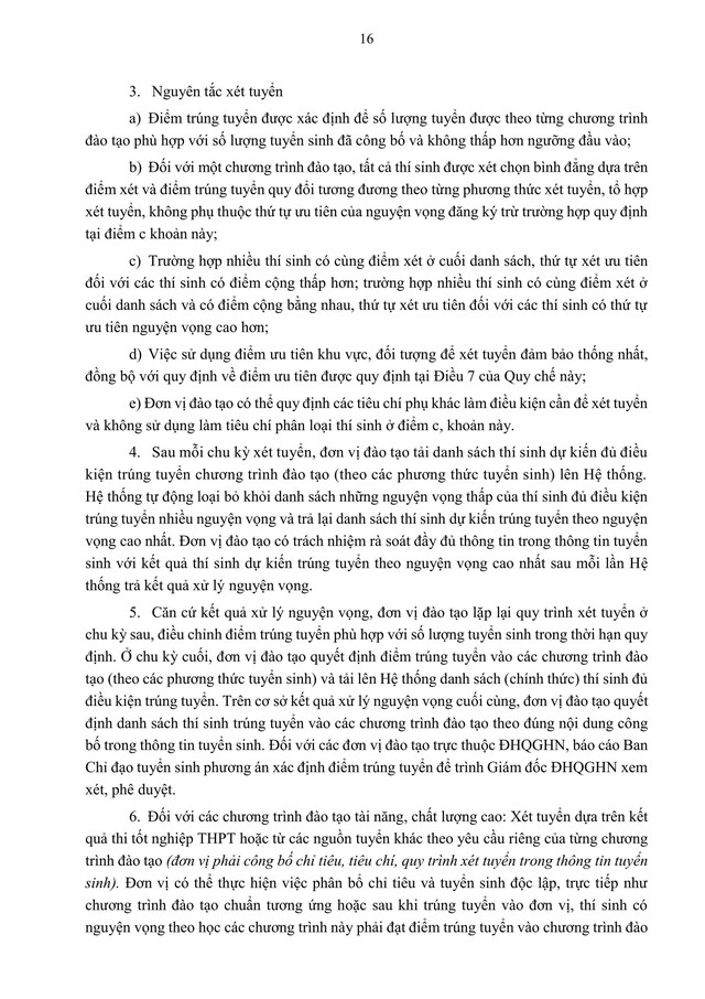 TOÀN VĂN: Quy chế TUYỂN SINH 2026 của Đại học Quốc gia Hà Nội- Ảnh 18. TOÀN VĂN: Quy chế TUYỂN SINH 2026 của Đại học Quốc gia Hà Nội- Ảnh 18.