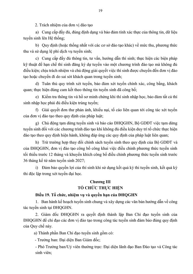 TOÀN VĂN: Quy chế TUYỂN SINH 2026 của Đại học Quốc gia Hà Nội- Ảnh 21. TOÀN VĂN: Quy chế TUYỂN SINH 2026 của Đại học Quốc gia Hà Nội- Ảnh 21.