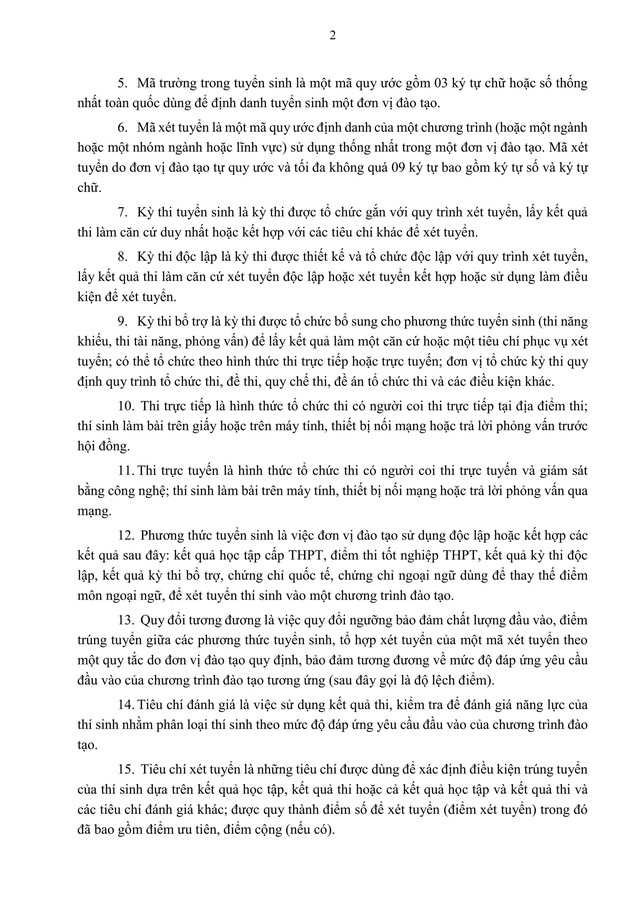 TOÀN VĂN: Quy chế TUYỂN SINH 2026 của Đại học Quốc gia Hà Nội- Ảnh 4. TOÀN VĂN: Quy chế TUYỂN SINH 2026 của Đại học Quốc gia Hà Nội- Ảnh 4.