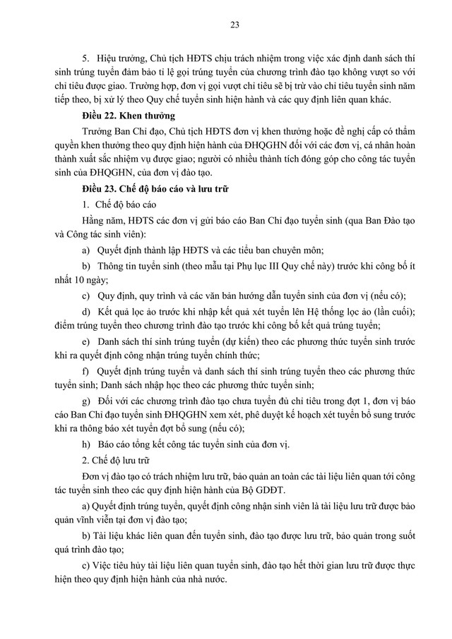 TOÀN VĂN: Quy chế TUYỂN SINH 2026 của Đại học Quốc gia Hà Nội- Ảnh 25. TOÀN VĂN: Quy chế TUYỂN SINH 2026 của Đại học Quốc gia Hà Nội- Ảnh 25.