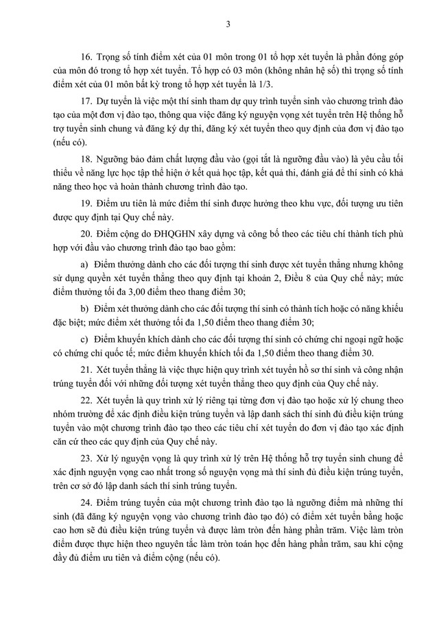 TOÀN VĂN: Quy chế TUYỂN SINH 2026 của Đại học Quốc gia Hà Nội- Ảnh 5. TOÀN VĂN: Quy chế TUYỂN SINH 2026 của Đại học Quốc gia Hà Nội- Ảnh 5.