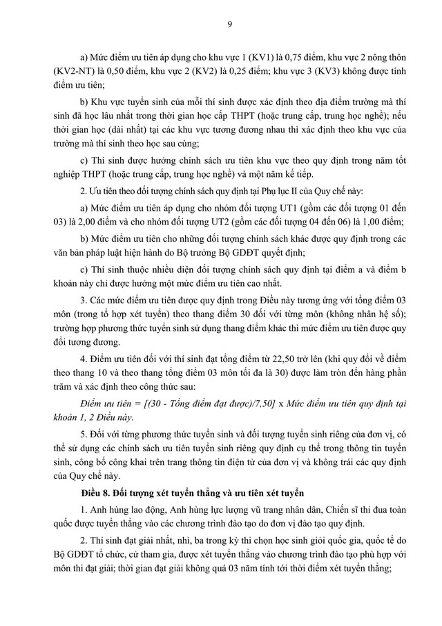 TOÀN VĂN: Quy chế TUYỂN SINH 2026 của Đại học Quốc gia Hà Nội- Ảnh 11. TOÀN VĂN: Quy chế TUYỂN SINH 2026 của Đại học Quốc gia Hà Nội- Ảnh 11.