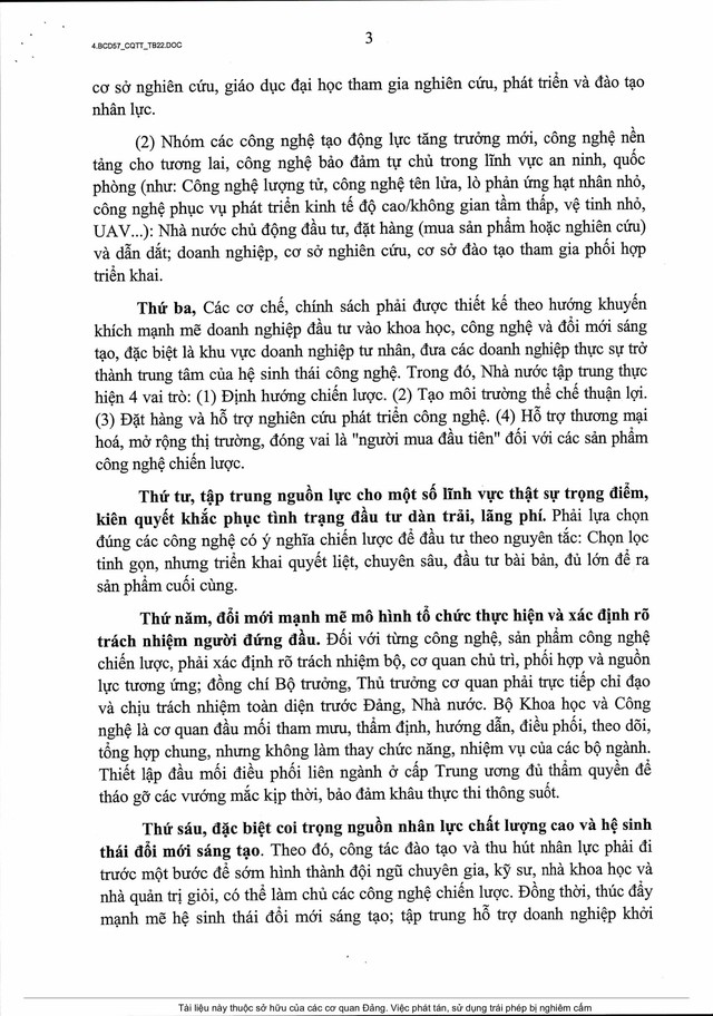 PHÁT TRIỂN CÔNG NGHỆ CHIẾN LƯỢC: TỔ CHỨC THỰC HIỆN QUYẾT LIỆT 6 ĐỊNH HƯỚNG LỚN và 6 VIỆC CẦN LÀM NGAY- Ảnh 5.