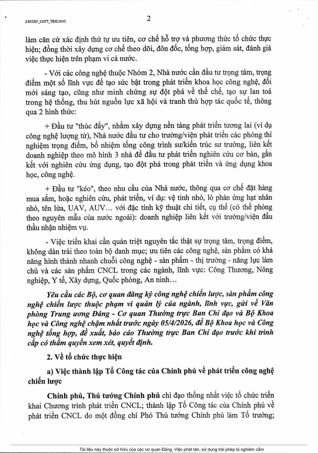 PHÁT TRIỂN CÔNG NGHỆ CHIẾN LƯỢC: TỔ CHỨC THỰC HIỆN QUYẾT LIỆT 6 ĐỊNH HƯỚNG LỚN và 6 VIỆC CẦN LÀM NGAY- Ảnh 9.