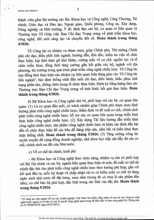 PHÁT TRIỂN CÔNG NGHỆ CHIẾN LƯỢC: TỔ CHỨC THỰC HIỆN QUYẾT LIỆT 6 ĐỊNH HƯỚNG LỚN và 6 VIỆC CẦN LÀM NGAY- Ảnh 10.