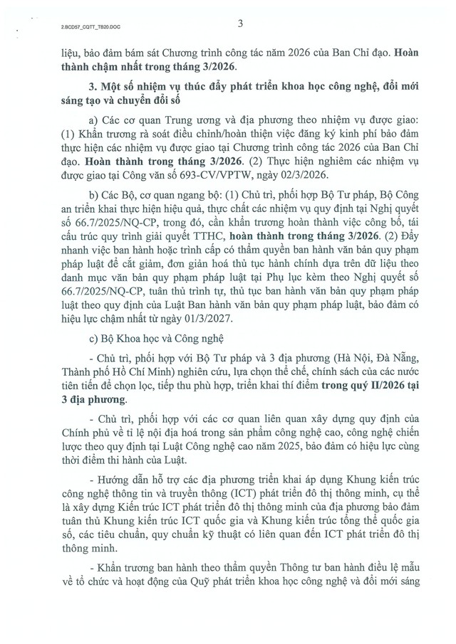 Thông báo số 20-TB/CQTTBCĐ: Quyết liệt triển khai 7 nhóm nhiệm vụ trọng tâm về phát triển khoa học, công nghệ, đổi mới sáng tạo và chuyển đổi số- Ảnh 13.