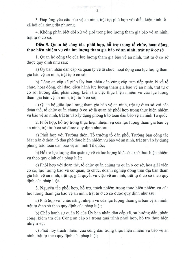 Văn bản hợp nhất 57/VBHN-VPQH: Luật Lực lượng tham gia bảo vệ an ninh, trật tự ở cơ sở- Ảnh 3. Văn bản hợp nhất 57/VBHN-VPQH: Luật Lực lượng tham gia bảo vệ an ninh, trật tự ở cơ sở- Ảnh 3.
