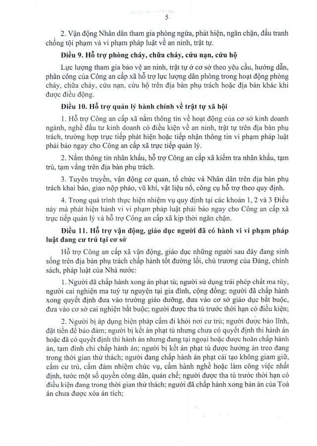 Văn bản hợp nhất 57/VBHN-VPQH: Luật Lực lượng tham gia bảo vệ an ninh, trật tự ở cơ sở- Ảnh 5. Văn bản hợp nhất 57/VBHN-VPQH: Luật Lực lượng tham gia bảo vệ an ninh, trật tự ở cơ sở- Ảnh 5.