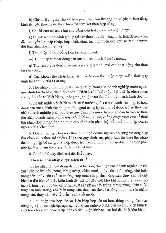 Văn bản hợp nhất số 61/VBHN-VPQH về Luật Thuế thu nhập Doanh nghiệp- Ảnh 4.