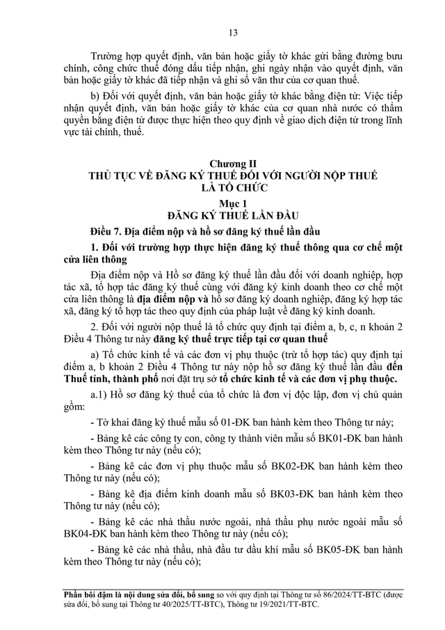 TOÀN VĂN: Dự thảo Thông tư về đăng ký thuế- Ảnh 13.