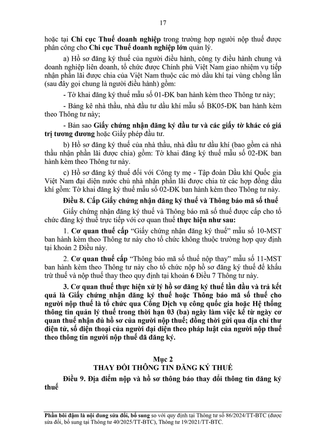 TOÀN VĂN: Dự thảo Thông tư về đăng ký thuế- Ảnh 17.