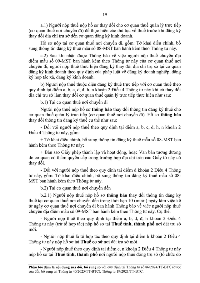 TOÀN VĂN: Dự thảo Thông tư về đăng ký thuế- Ảnh 19.