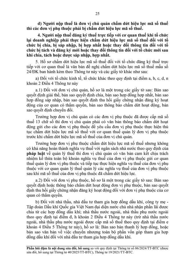 TOÀN VĂN: Dự thảo Thông tư về đăng ký thuế- Ảnh 25.