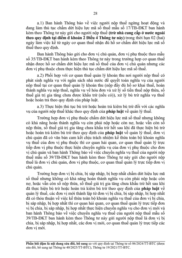 TOÀN VĂN: Dự thảo Thông tư về đăng ký thuế- Ảnh 28.