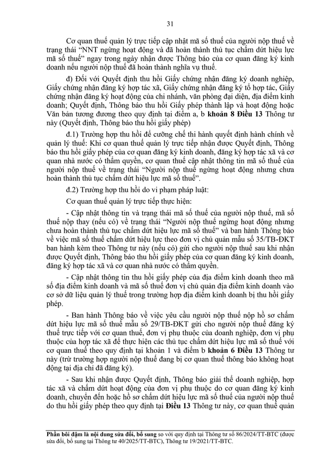 TOÀN VĂN: Dự thảo Thông tư về đăng ký thuế- Ảnh 31.