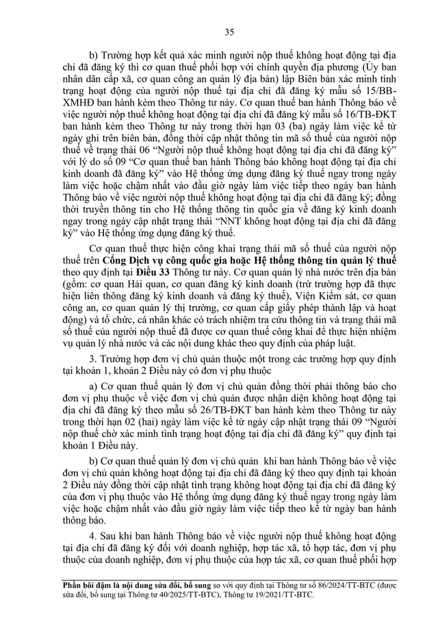 TOÀN VĂN: Dự thảo Thông tư về đăng ký thuế- Ảnh 35.