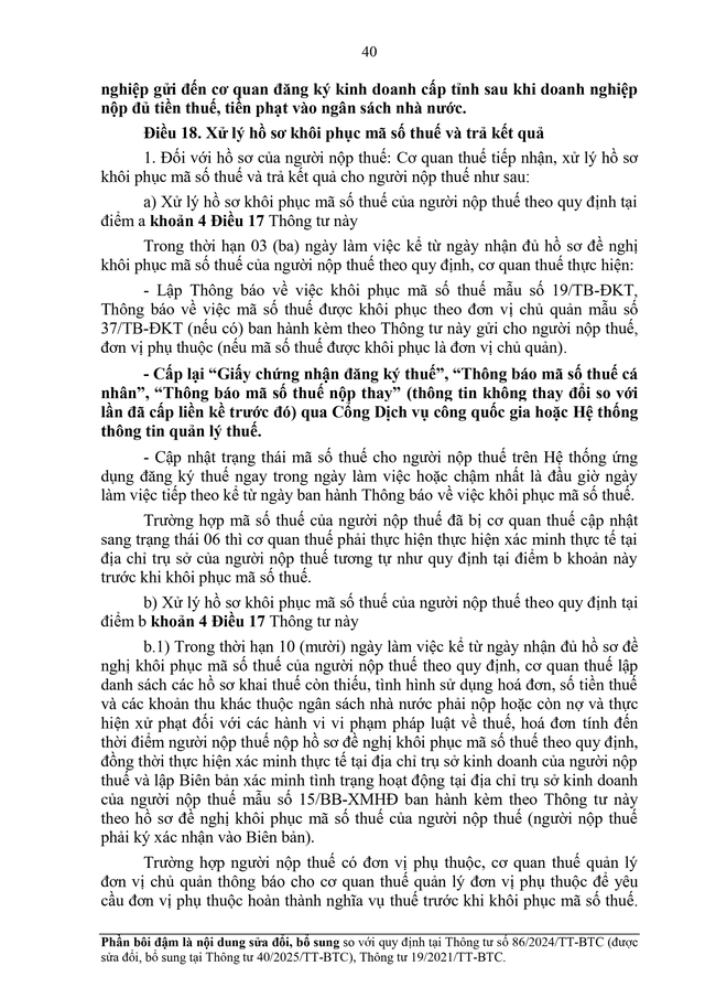 TOÀN VĂN: Dự thảo Thông tư về đăng ký thuế- Ảnh 40.