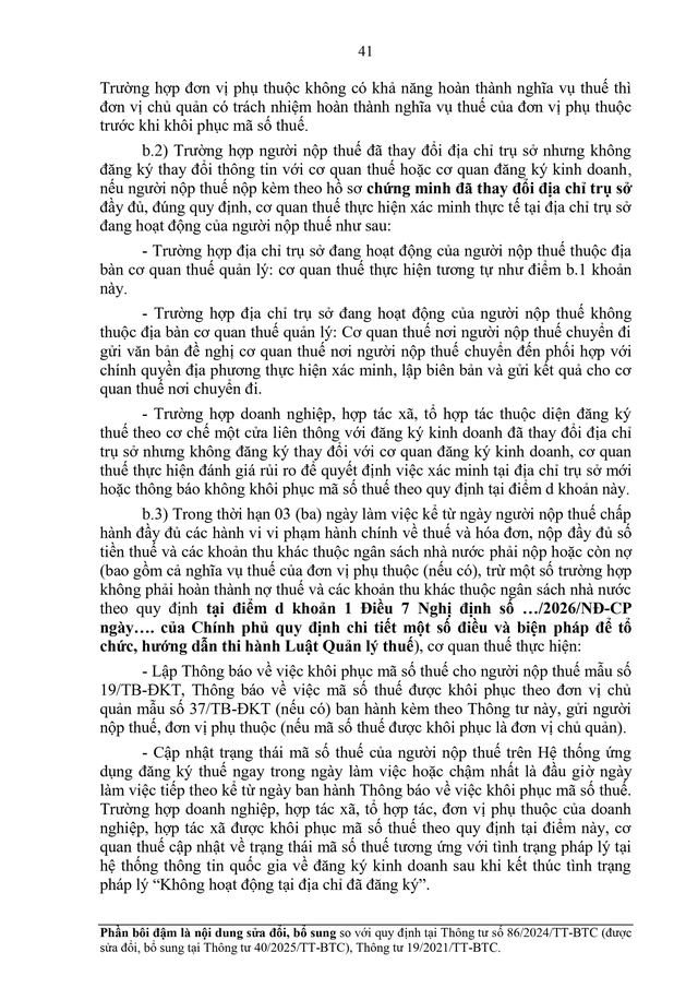 TOÀN VĂN: Dự thảo Thông tư về đăng ký thuế- Ảnh 41.