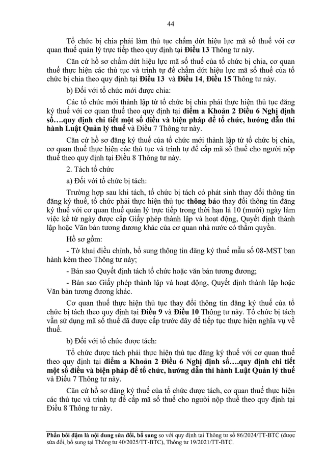 TOÀN VĂN: Dự thảo Thông tư về đăng ký thuế- Ảnh 44.