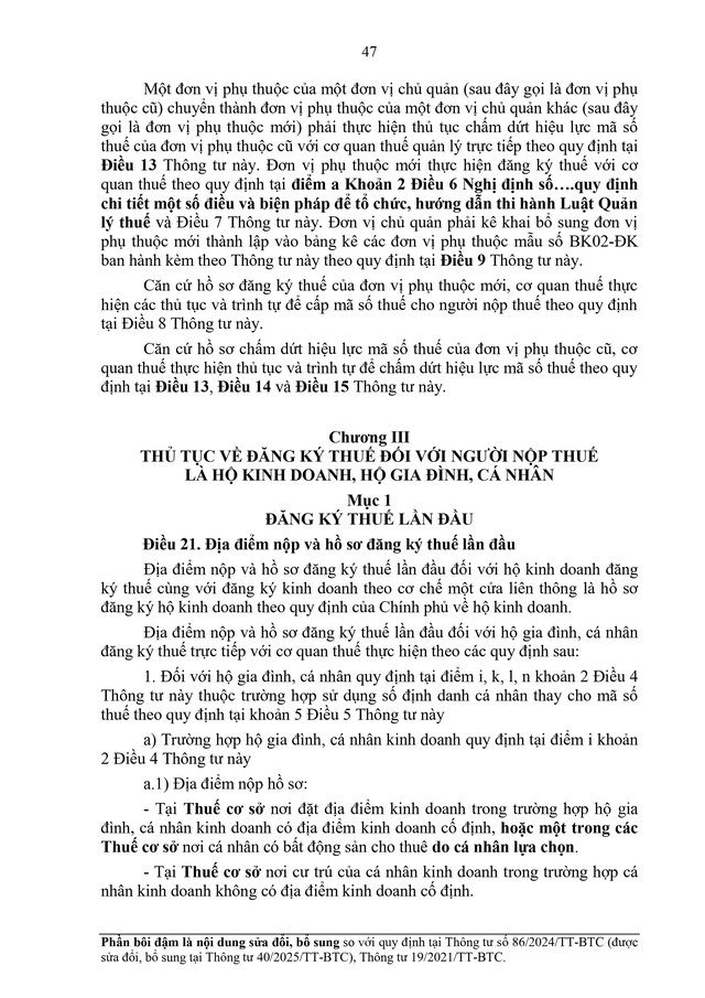 TOÀN VĂN: Dự thảo Thông tư về đăng ký thuế- Ảnh 47.
