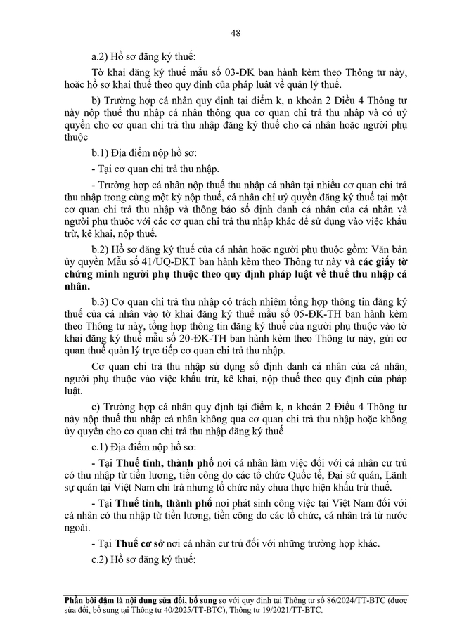 TOÀN VĂN: Dự thảo Thông tư về đăng ký thuế- Ảnh 48.