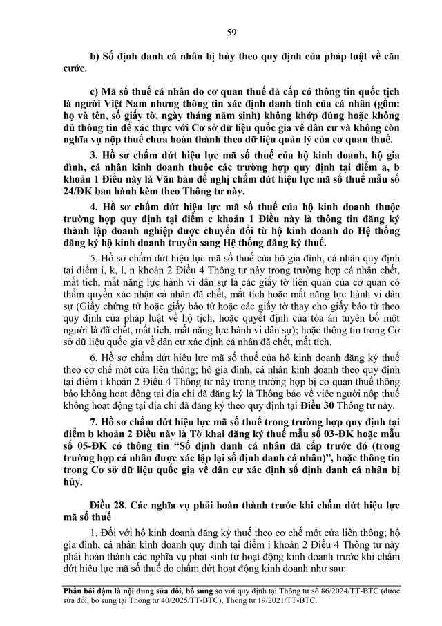 TOÀN VĂN: Dự thảo Thông tư về đăng ký thuế- Ảnh 59.