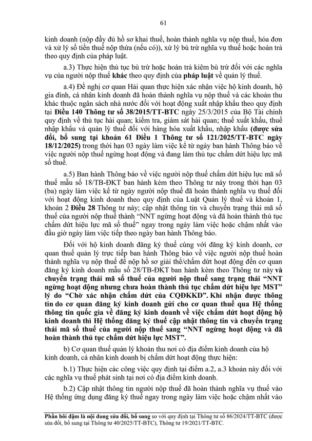 TOÀN VĂN: Dự thảo Thông tư về đăng ký thuế- Ảnh 61.