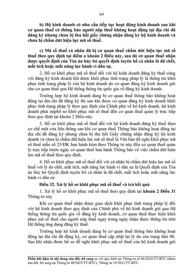 TOÀN VĂN: Dự thảo Thông tư về đăng ký thuế- Ảnh 64.