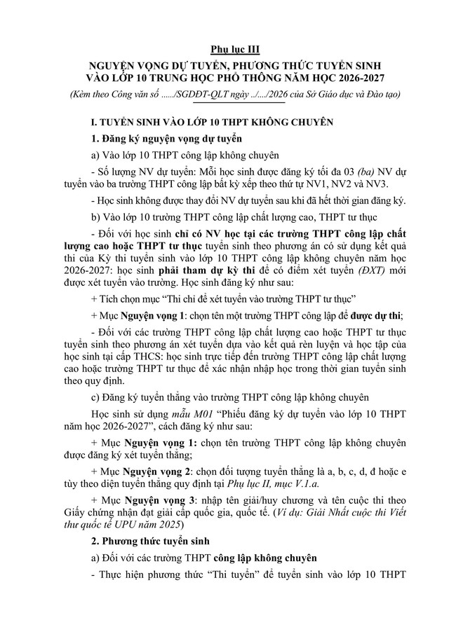 Hướng dẫn tuyển sinh vào lớp 10 trung học phổ thông năm học 2026-2027 của TP Hà Nội- Ảnh 28.