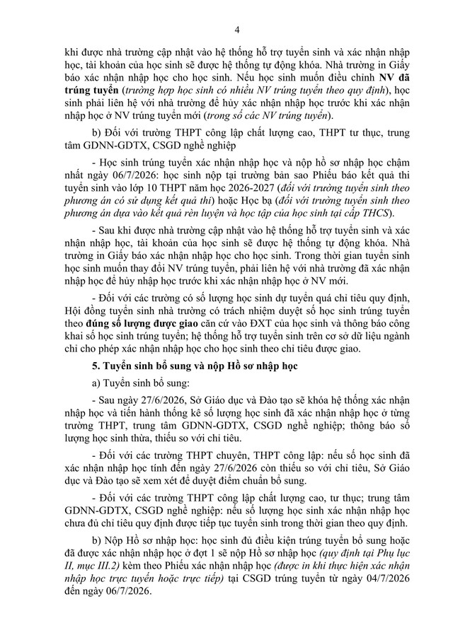 Hướng dẫn tuyển sinh vào lớp 10 trung học phổ thông năm học 2026-2027 của TP Hà Nội- Ảnh 31.