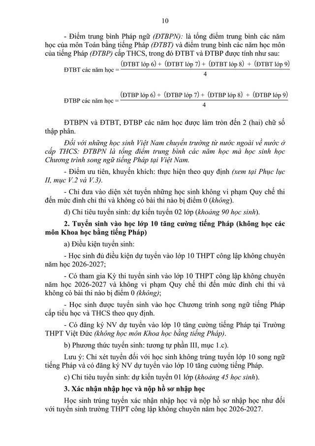 Hướng dẫn tuyển sinh vào lớp 10 trung học phổ thông năm học 2026-2027 của TP Hà Nội- Ảnh 37.