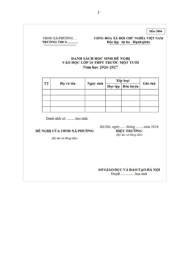 Hướng dẫn tuyển sinh vào lớp 10 trung học phổ thông năm học 2026-2027 của TP Hà Nội- Ảnh 64.