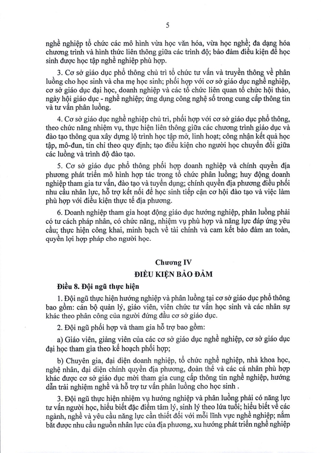 TOÀN VĂN: Thông tư 16/2026/TT-BGDĐT quy định về hướng nghiệp và phân luồng trong giáo dục- Ảnh 6.