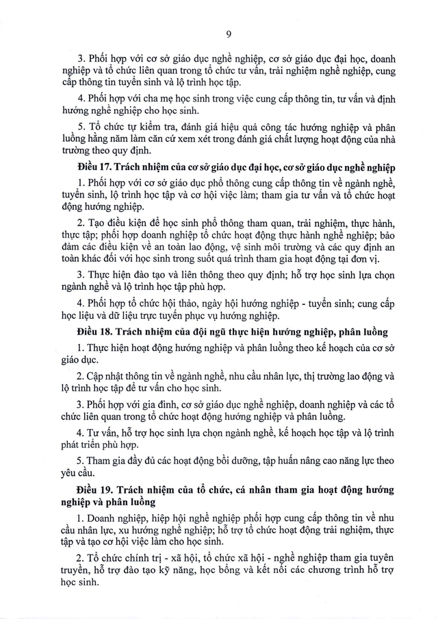 TOÀN VĂN: Thông tư 16/2026/TT-BGDĐT quy định về hướng nghiệp và phân luồng trong giáo dục- Ảnh 10.