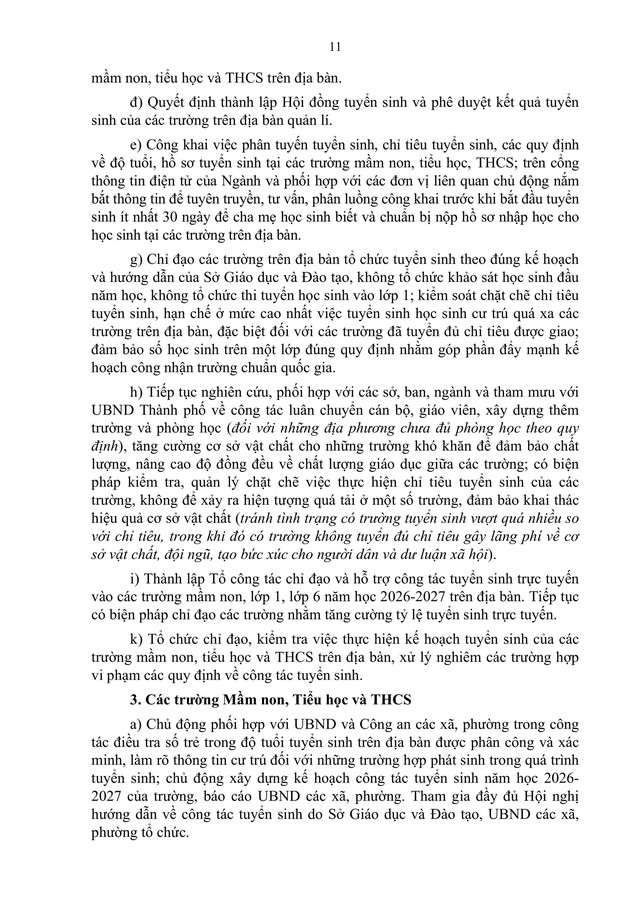 Hướng dẫn tuyển sinh vào các trường mầm non, lớp 1 và lớp 6 của Hà Nội- Ảnh 14.