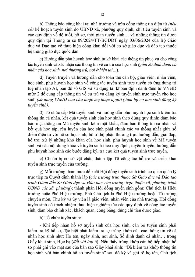 Hướng dẫn tuyển sinh vào các trường mầm non, lớp 1 và lớp 6 của Hà Nội- Ảnh 15.